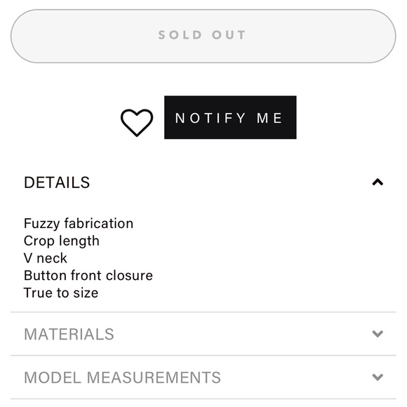 NWT FUZZY CROP CARDIGAN - Picture 3 of 3